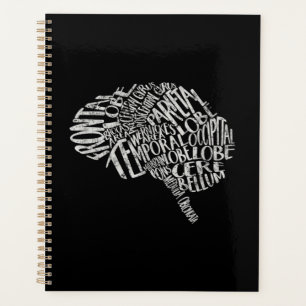 Brain Typography RN Neuroscience Planer