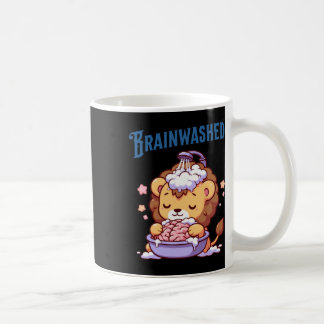 Brain Washed Lion Sticker Kaffeetasse