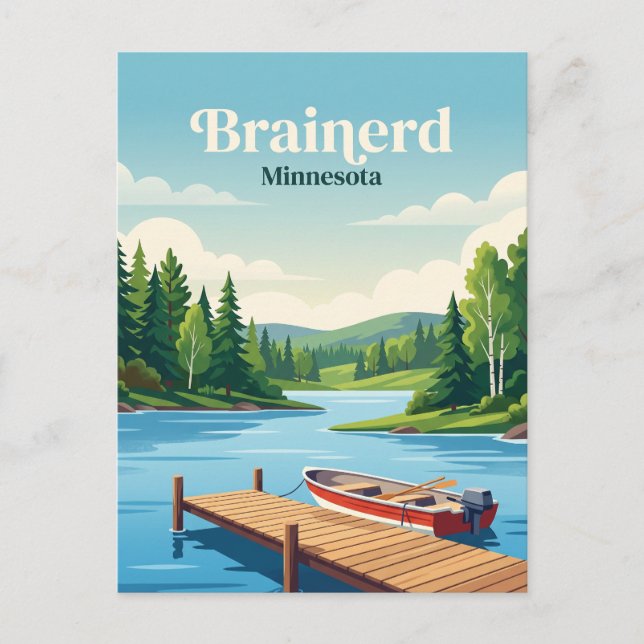 Brainerd, Minnesota Postkarte (Vorderseite)