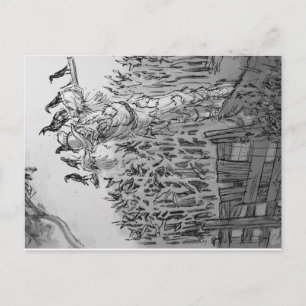 "Brainless" Scarecrow. Postkarte