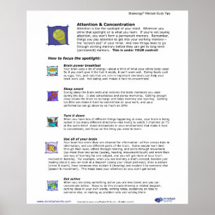 Brainology® Poster 3: Aufmerksamkeit und Konzentra