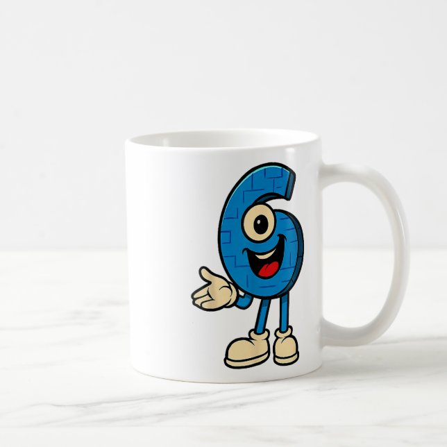 Brainrot 67 Meme Six Seven 6-7 Funny Internet Joke Kaffeetasse (Rechts)