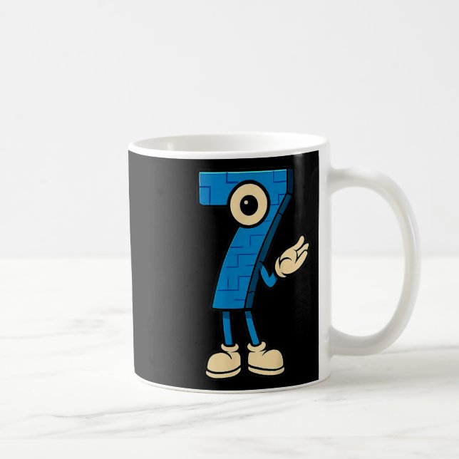Brainrot 67 Sechs Sieben 6 7 Meme Kundengebunden  Kaffeetasse (Rechts)