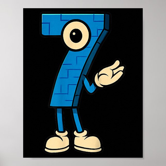 Brainrot 67 Sechs Sieben 6 7 Meme Kundengebunden  Poster (Vorne)