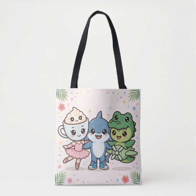  Brainrot Best Friends Squad Tote (Vorderseite)