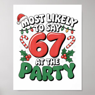Brainrot Lustiges Weihnachten 67 Meme Weihnachten  Poster