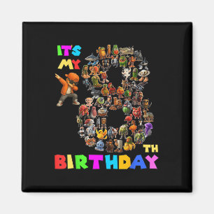 Brainrot Meme Bo zum 8. Geburtstag Magnet