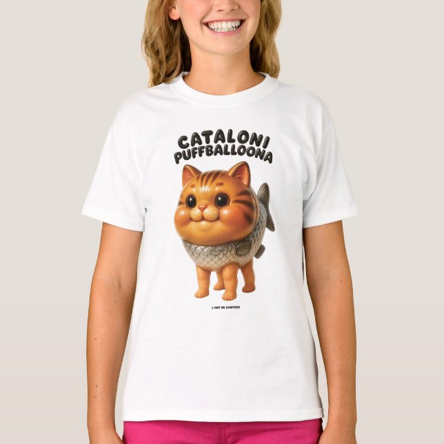 Brainrot POP | Cataloni Puffballoona T-Shirt (Vorderseite)