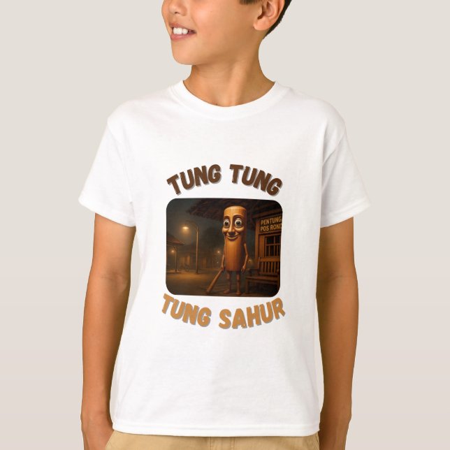 BrainRots Tung Tung Tung Sahur  T-Shirt (Vorderseite)