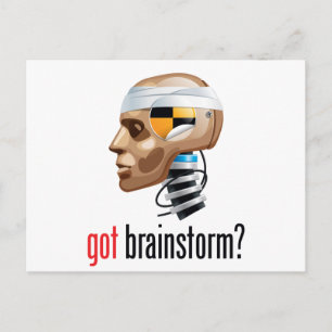 Brainstorm got? postkarte