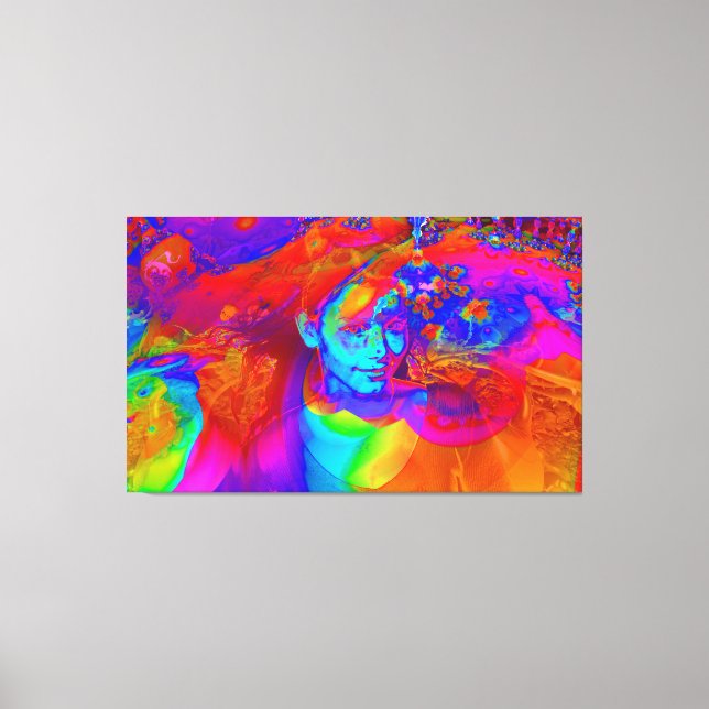 Brainstorm in Farbe Leinwanddruck (Vorderseite)