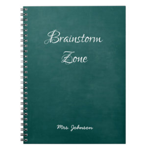 Brainstorm Zone Green Notebook Notizblock