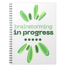 Brainstorming in Progress Notebook Writers/Authors Notizblock