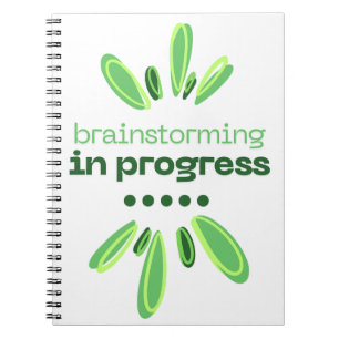 Brainstorming in Progress Notebook Writers/Authors Notizblock