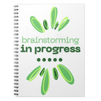 Brainstorming in Progress Notebook Writers/Authors Notizblock