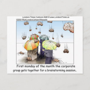 Brainstorming-Sitzung Lustige T-Shirts Tassen Kart Postkarte