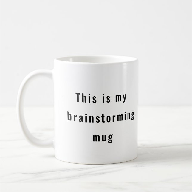 Brainstorming-Tasse - Ideengenerator Kaffeetasse (Links)