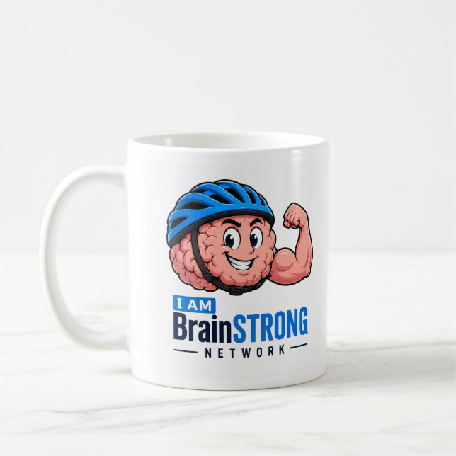 BrainSTRONG-Netzwerk-Tasse Kaffeetasse (Links)