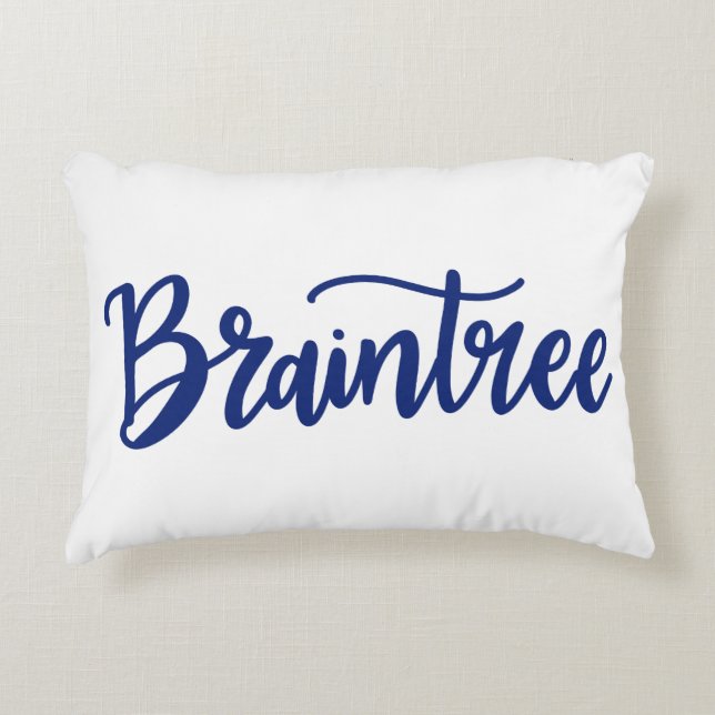 Braintree Dainty Scripts Pillow Dekokissen (Vorderseite)