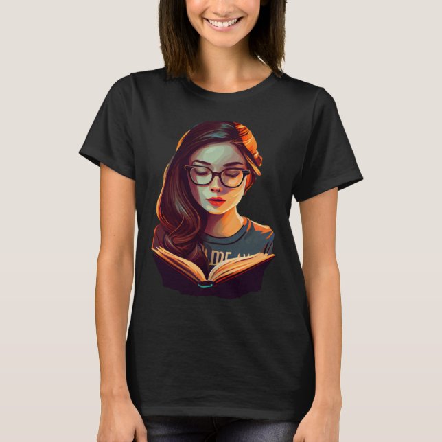 Brainy Beauty A Nerdy Girl s Love for STEM and Lit T-Shirt (Vorderseite)