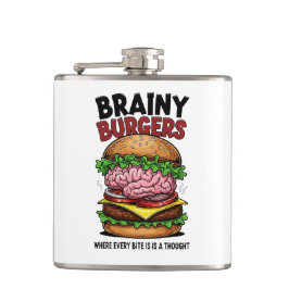 Brainy Burgers Flasche Flachmann