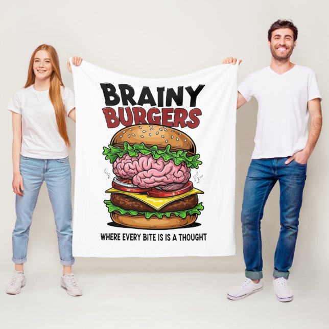 Brainy Burgers Fleece Blanket (Beispiel)