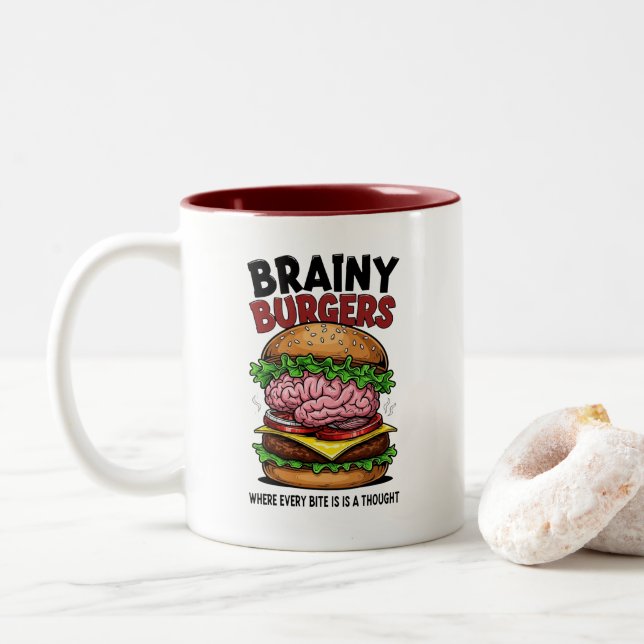 Brainy Burgers Kaffeetasse (Mit Donut)