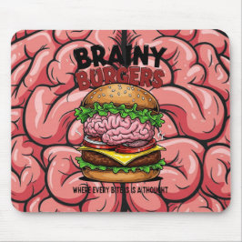 Brainy Burgers-Mauspad Mousepad