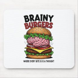Brainy Burgers-Mauspad Mousepad