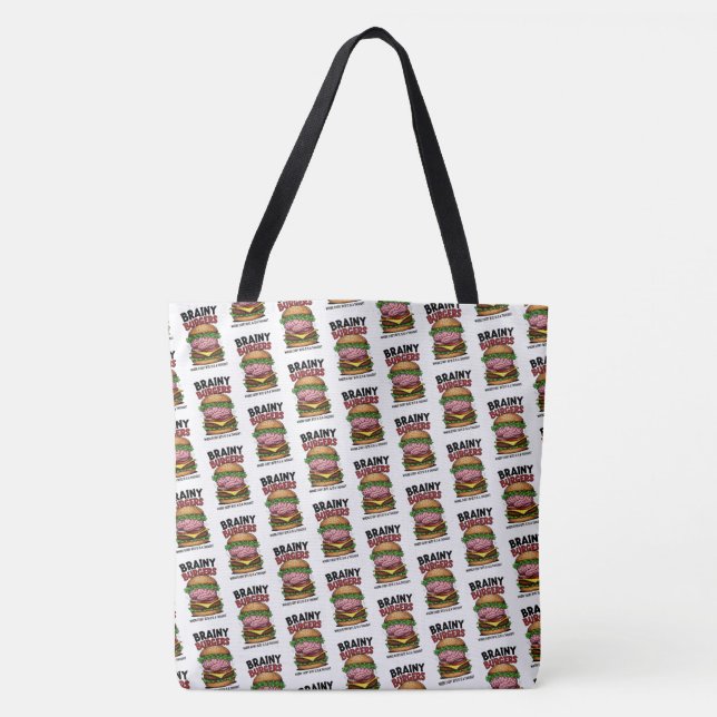 Brainy Burgers Tote Bag (Vorderseite)