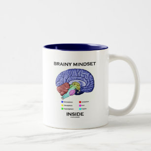 Brainy Denkrichtung-Innere (anatomisches Gehirn) Zweifarbige Tasse