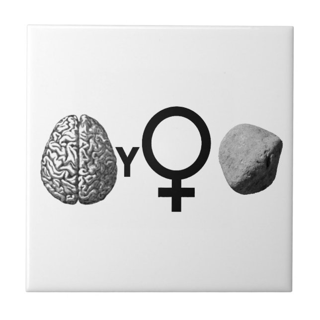 Brainy Girls Rock! Fliese (Vorderseite)