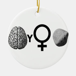 Brainy Girls Rock! Keramik Ornament