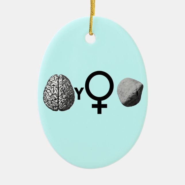 Brainy Girls Rock! Keramikornament (Vorne)