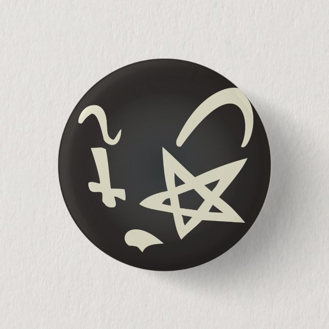 Brainy Katze Button (Vorderseite)