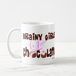 Brainy Mädchen-Liebeschokolade Tasse