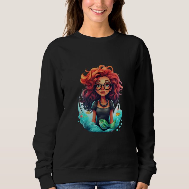 Brainy mermaid sweatshirt (Vorderseite)
