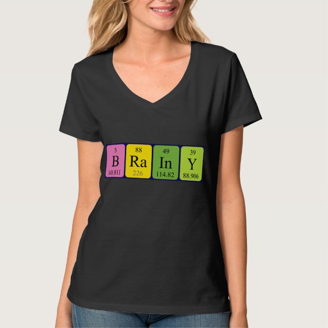 Brainy Periodenname Shirt (Vorderseite)