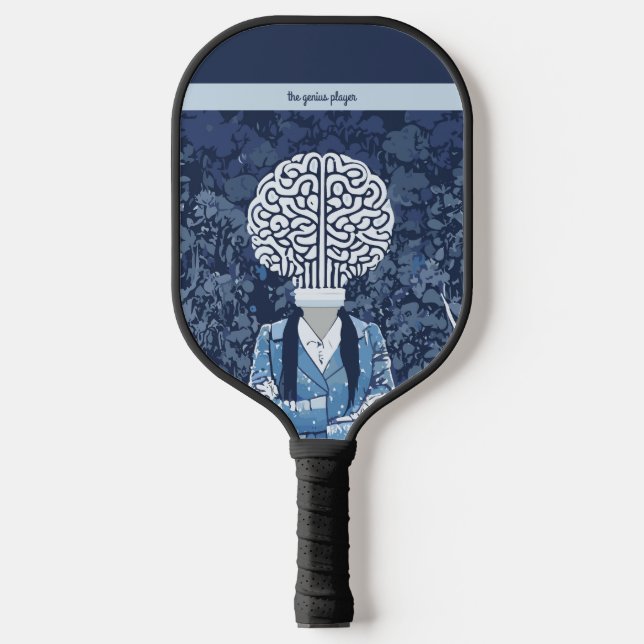 Brainy Person Pickleball Schläger (Vorderseite)