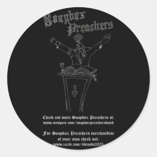 Brainy Prediger-Aufkleber Runder Aufkleber