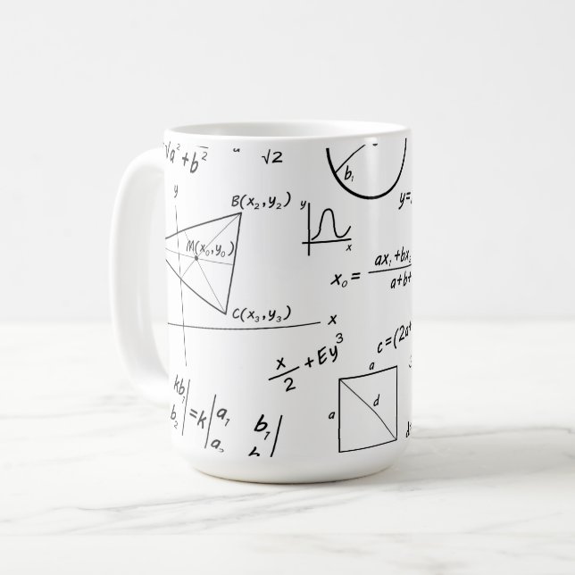 Brainy Whiteboard Klassische Tasse (Vorderseite Links)
