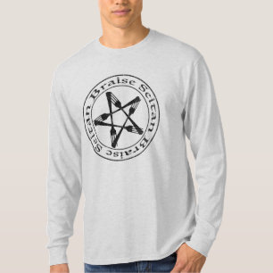 Braise Seitan Vegan Pentagram (dunkle Fassung) T-Shirt