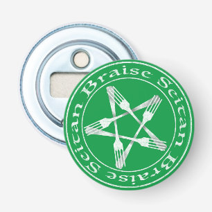 Braise Seitan Vegan Pentagram (Lichtversion) Flaschenöffner