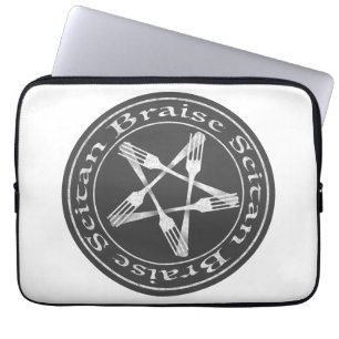 Braise Seitan Vegan Pentagram (Lichtversion) Laptopschutzhülle