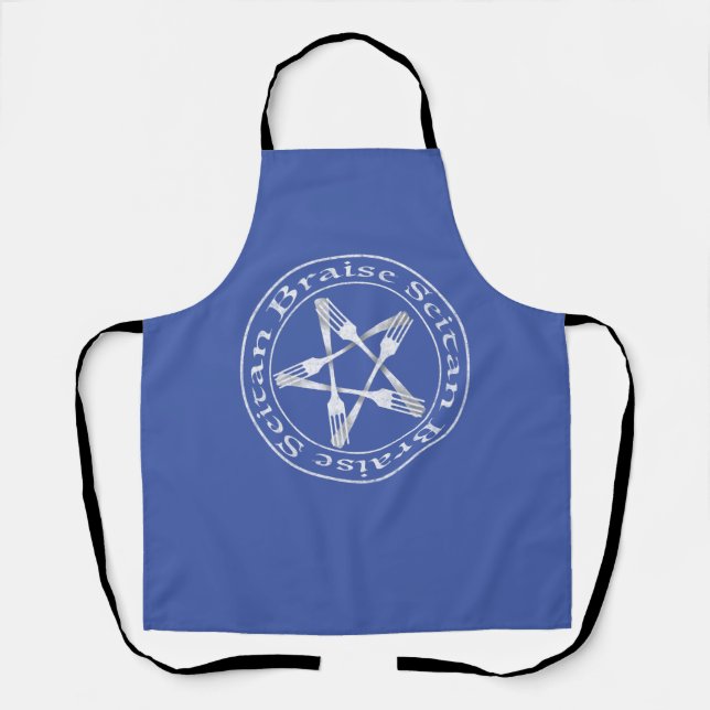Braise Seitan Vegan Pentagram (Lichtversion) Schürze (Vorderseite)