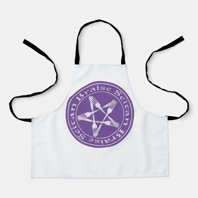 Braise Seitan Vegan Pentagram (Lichtversion) Schürze (Vorderseite)