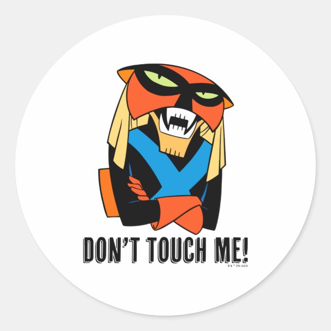 Brak Dont Touch Me  Runder Aufkleber (Vorderseite)
