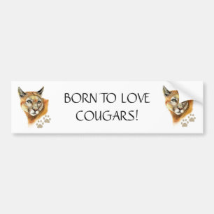 BRAKE FÜR COUGARS FUNNY COUGAR QUOTE ART AUTOAUFKLEBER