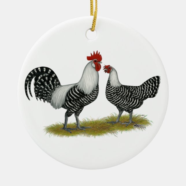 Brakel Chickens Keramik Ornament (Vorne)