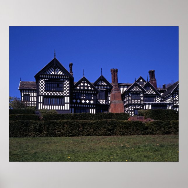 Bramall Hall Cheshire Postcard Poster (Vorne)